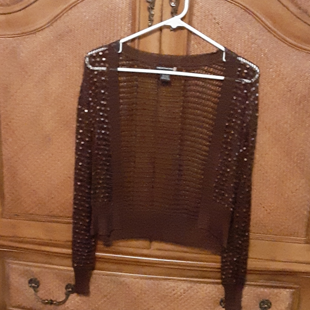 Long sleeve, open front cover up